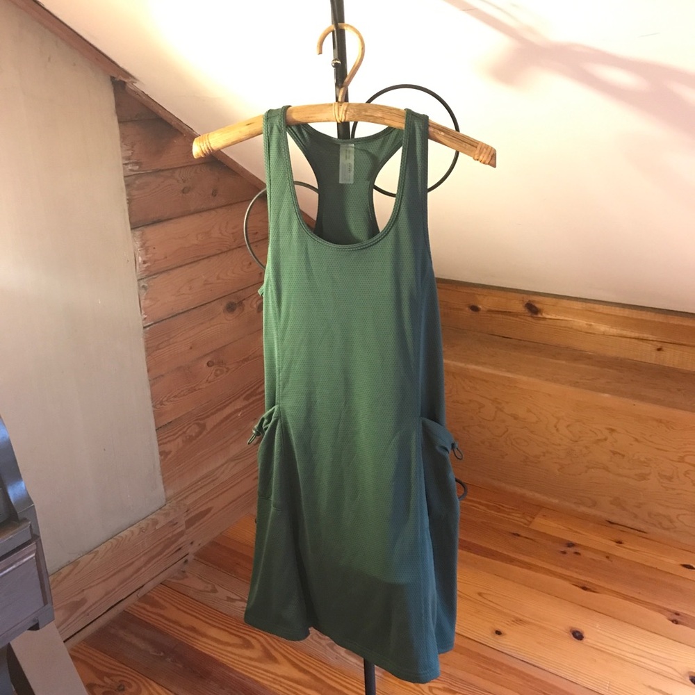Outdoor Voices Green Mesh Racerback Sporty Dress, EUC, S - Picture 1 of 11